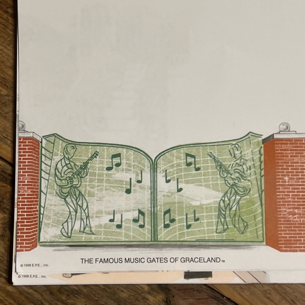 Elvis Presley's Graceland Notepad - Picture 4 of 9